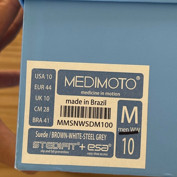 Men's Medimoto Mid-Top Brown Suede Shoe Size 10WW - Picture 6 of 13